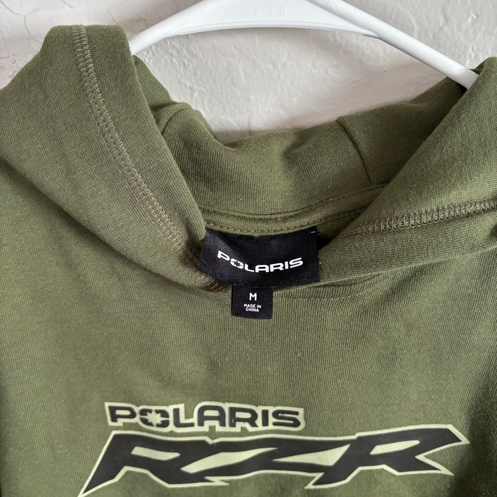 Polaris RZR Youth Hoodie ATV UTV Logo Pullover Olive Green Sweatshirt NWT - Picture 10 of 11